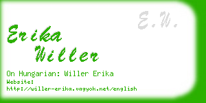 erika willer business card